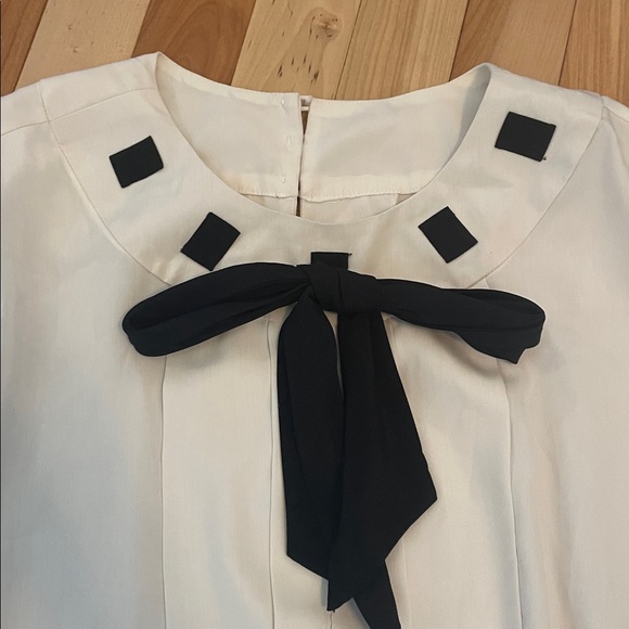 vintage black and white bow top rare find - Picture 4 of 8